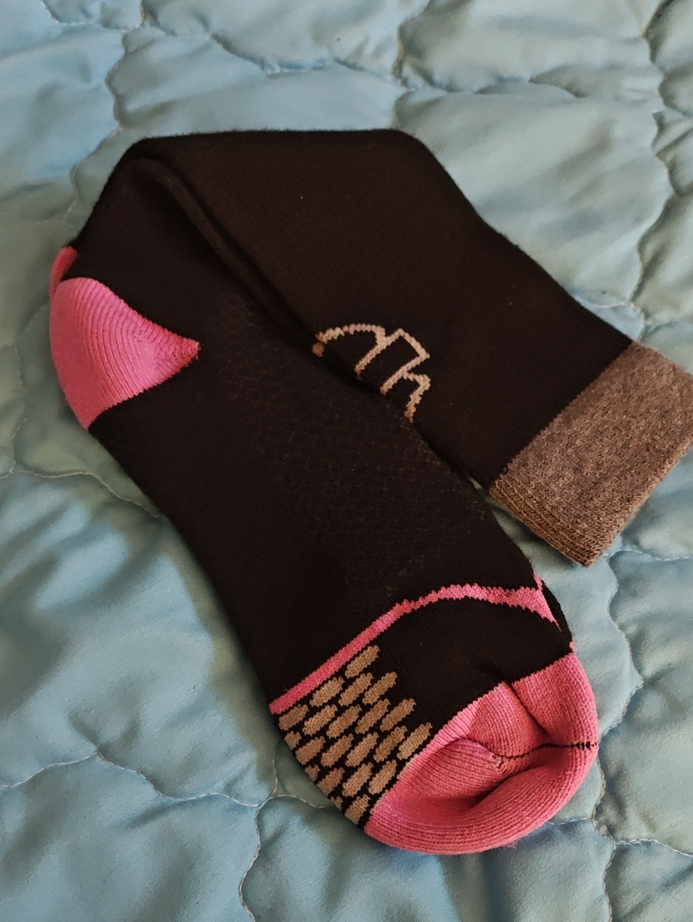 Harley Davidson Ankle Socks - Black with Pink Accents